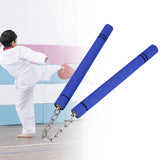Maxbell Foam Training Nunchucks Comfortable Grip for Martial Arts Taekwondo Wingchun Blue