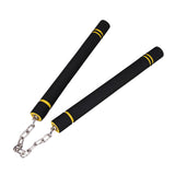 Maxbell Foam Training Nunchucks Comfortable Grip for Martial Arts Taekwondo Wingchun Black