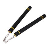 Maxbell Foam Training Nunchucks Comfortable Grip for Martial Arts Taekwondo Wingchun Black