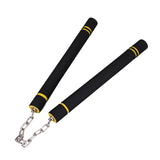 Maxbell Foam Training Nunchucks Comfortable Grip for Martial Arts Taekwondo Wingchun Black
