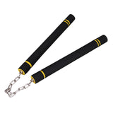 Maxbell Foam Training Nunchucks Comfortable Grip for Martial Arts Taekwondo Wingchun Black