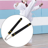 Maxbell Foam Training Nunchucks Comfortable Grip for Martial Arts Taekwondo Wingchun Black