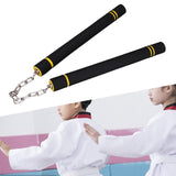 Maxbell Foam Training Nunchucks Comfortable Grip for Martial Arts Taekwondo Wingchun Black