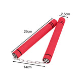 Maxbell Foam Training Nunchucks Toys Soft Tool for Kids Adults Kung Fu Professionals Red