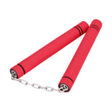 Maxbell Foam Training Nunchucks Toys Soft Tool for Kids Adults Kung Fu Professionals Red