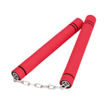 Maxbell Foam Training Nunchucks Toys Soft Tool for Kids Adults Kung Fu Professionals Red