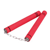 Maxbell Foam Training Nunchucks Toys Soft Tool for Kids Adults Kung Fu Professionals Red