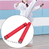 Maxbell Foam Training Nunchucks Toys Soft Tool for Kids Adults Kung Fu Professionals Red