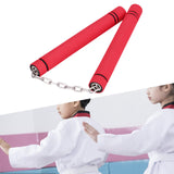 Maxbell Foam Training Nunchucks Toys Soft Tool for Kids Adults Kung Fu Professionals Red