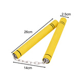 Maxbell Foam Training Nunchucks Toys Soft Tool for Kids Adults Kung Fu Professionals Yellow