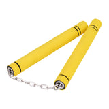 Maxbell Foam Training Nunchucks Toys Soft Tool for Kids Adults Kung Fu Professionals Yellow