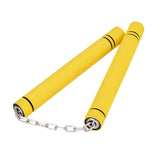 Maxbell Foam Training Nunchucks Toys Soft Tool for Kids Adults Kung Fu Professionals Yellow