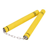 Maxbell Foam Training Nunchucks Toys Soft Tool for Kids Adults Kung Fu Professionals Yellow