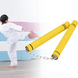 Maxbell Foam Training Nunchucks Toys Soft Tool for Kids Adults Kung Fu Professionals Yellow