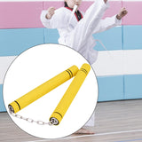 Maxbell Foam Training Nunchucks Toys Soft Tool for Kids Adults Kung Fu Professionals Yellow