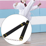 Maxbell Foam Training Nunchucks Toys Soft Tool for Kids Adults Kung Fu Professionals Black