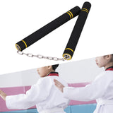 Maxbell Foam Training Nunchucks Toys Soft Tool for Kids Adults Kung Fu Professionals Black