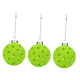 Maxbell 3x Pickleball Ornament Set Key Chains Holder for Wallets Birthday Gifts Keys Green