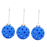 Maxbell 3x Pickleball Ornament Set Key Chains Holder for Wallets Birthday Gifts Keys Blue