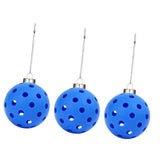 Maxbell 3x Pickleball Ornament Set Key Chains Holder for Wallets Birthday Gifts Keys Blue