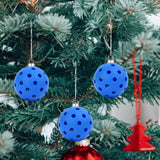 Maxbell 3x Pickleball Ornament Set Key Chains Holder for Wallets Birthday Gifts Keys Blue