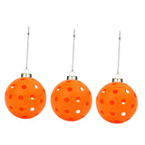 Maxbell 3x Pickleball Ornament Set Key Chains Holder for Wallets Birthday Gifts Keys Orange
