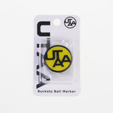 Maxbell Golf Ball Marker Hat Clip Premium Golf Cap Clip Creative Golf Ball Mark Tool Yellow