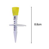 Maxbell Golf Tee Durable 35mm 40mm 45mm 50mm 55mm Golf Ball Holder for Golf Training yellow