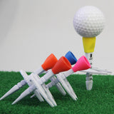 Maxbell Golf Tee Durable 35mm 40mm 45mm 50mm 55mm Golf Ball Holder for Golf Training yellow