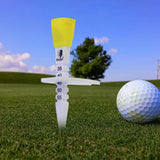 Maxbell Golf Tee Durable 35mm 40mm 45mm 50mm 55mm Golf Ball Holder for Golf Training yellow