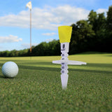 Maxbell Golf Tee Durable 35mm 40mm 45mm 50mm 55mm Golf Ball Holder for Golf Training yellow