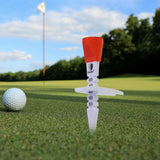 Maxbell Golf Tee Durable 35mm 40mm 45mm 50mm 55mm Golf Ball Holder for Golf Training orange