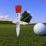 Maxbell Golf Tee Durable 35mm 40mm 45mm 50mm 55mm Golf Ball Holder for Golf Training red