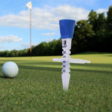 Maxbell Golf Tee Durable 35mm 40mm 45mm 50mm 55mm Golf Ball Holder for Golf Training blue