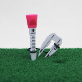 Maxbell Golf Tee Durable 35mm 40mm 45mm 50mm 55mm Golf Ball Holder for Golf Training rose red