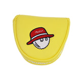 Maxbell Golf Putter Headcover Easy to Clean Golfer Professionals Golf Club Headcover Yellow Red