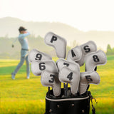 Maxbell 10x Golf Iron Head Covers Waterproof Fashion Golf Club Covers Fit All Brands