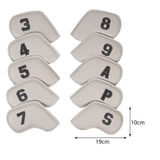 Maxbell 10x Golf Iron Head Covers Waterproof Fashion Golf Club Covers Fit All Brands