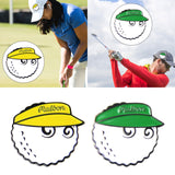 Maxbell Golf Ball Marker Hat Clip Golf Hat Clip Funny Durable Zinc Alloy Golfer Gift yellow