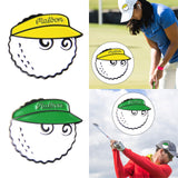 Maxbell Golf Ball Marker Hat Clip Golf Hat Clip Funny Durable Zinc Alloy Golfer Gift yellow