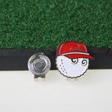 Maxbell Golf Ball Marker Hat Clip Golf Hat Clip Funny Durable Zinc Alloy Golfer Gift yellow