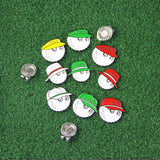 Maxbell Golf Ball Marker Hat Clip Golf Hat Clip Funny Durable Zinc Alloy Golfer Gift yellow