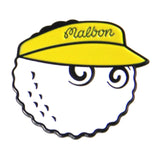 Maxbell Golf Ball Marker Hat Clip Golf Hat Clip Funny Durable Zinc Alloy Golfer Gift yellow