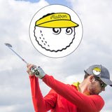 Maxbell Golf Ball Marker Hat Clip Golf Hat Clip Funny Durable Zinc Alloy Golfer Gift yellow