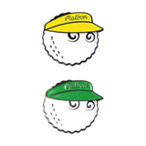 Maxbell Golf Ball Marker Hat Clip Golf Hat Clip Funny Durable Zinc Alloy Golfer Gift yellow