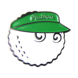 Maxbell Golf Ball Marker Hat Clip Golf Hat Clip Funny Durable Zinc Alloy Golfer Gift green