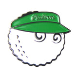 Maxbell Golf Ball Marker Hat Clip Golf Hat Clip Funny Durable Zinc Alloy Golfer Gift green