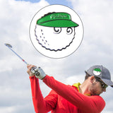 Maxbell Golf Ball Marker Hat Clip Golf Hat Clip Funny Durable Zinc Alloy Golfer Gift green