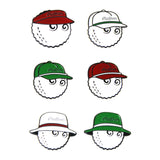 Maxbell Golf Ball Marker Magnetic Hat Clip Zinc Alloy for Men Women Golf Accessories Red 3.4x3.2x1cm