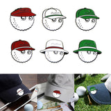 Maxbell Golf Ball Marker Magnetic Hat Clip Zinc Alloy for Men Women Golf Accessories Red 3.4x3.2x1cm